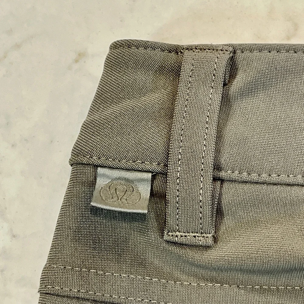 Lululemon ABC Slim Pant Mens 34x26 Grey‎ Sage Warpstreme Stretch Comfort Classic